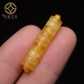 原创天然琥珀蜜蜡原矿俄料直切隔片单珠散珠手串diy文玩配件配饰