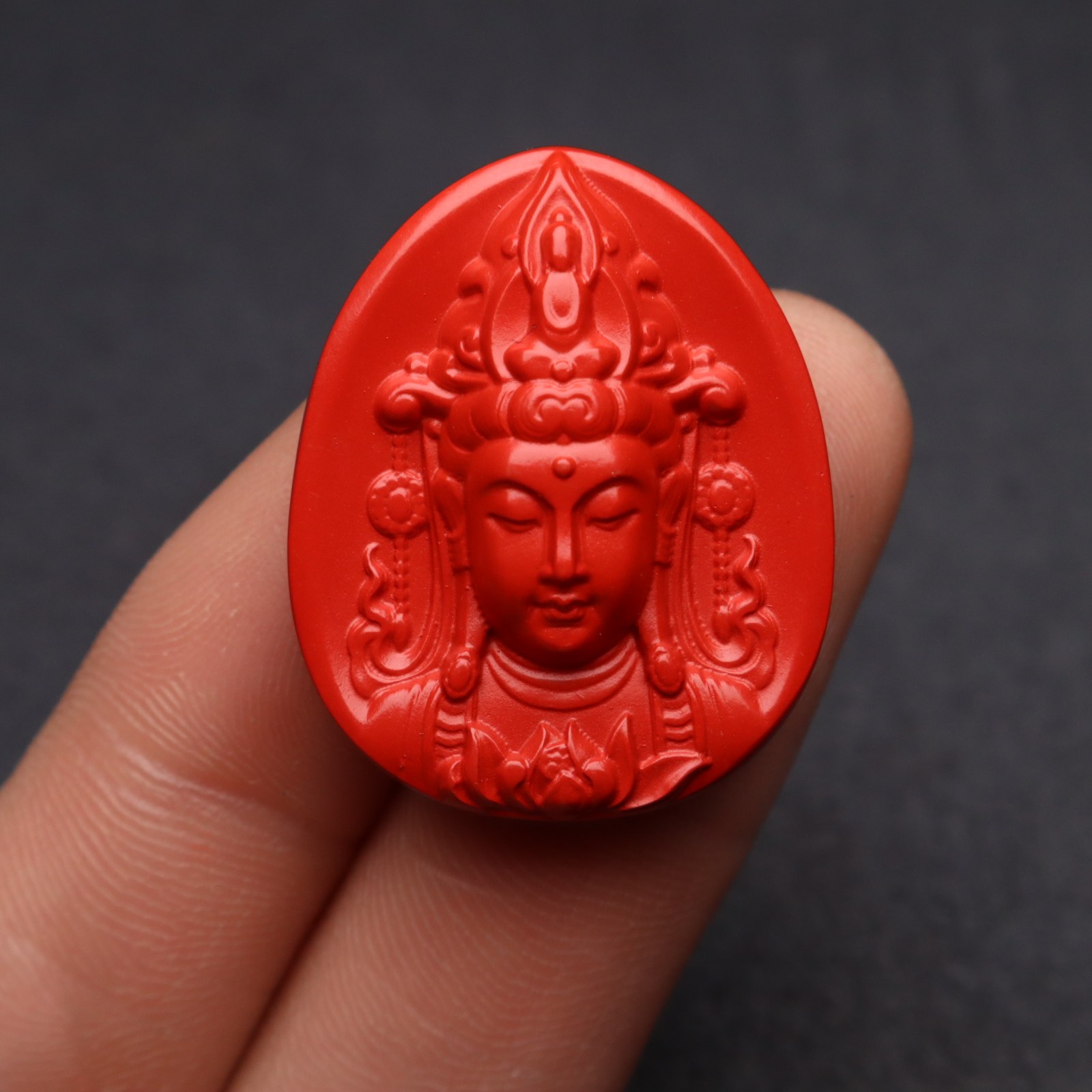 保真朱砂观音牌散珠小配件真粉挂件吊坠饰品星月金刚菩提文玩配饰