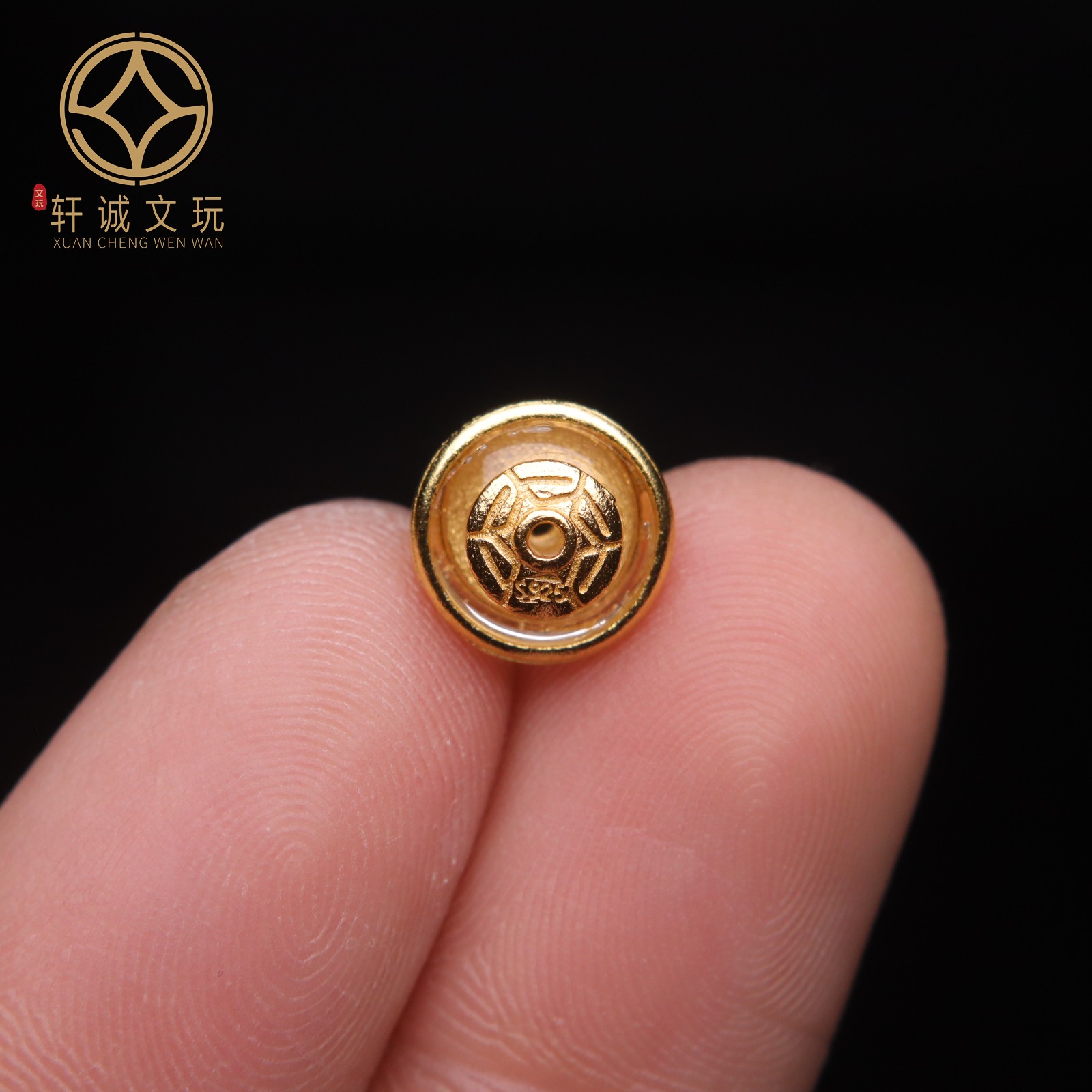 原创银镀金天然白水晶飞碟隔片垫片散珠DIY配饰配件配珠手串隔珠