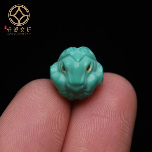 优化高瓷绿松石马扎基拉姆镶嵌圆珠蒙松散珠手串手持108diy配饰