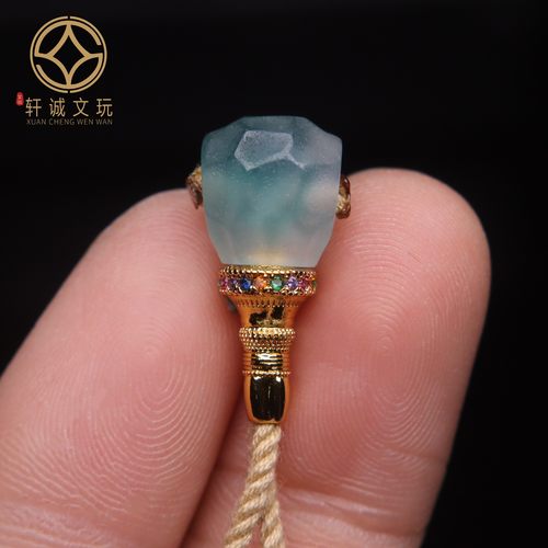 原创琉璃冰山精工分体奶嘴三通佛头隔珠金刚手串长串108diy配饰