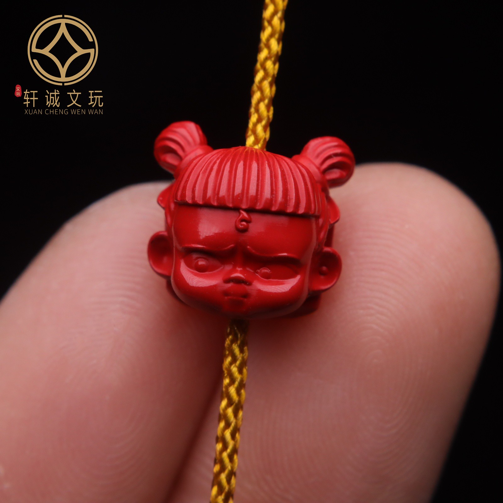 天然朱砂红砂哪吒头背云顶腰珠金刚手串配饰配件散珠吊坠配珠