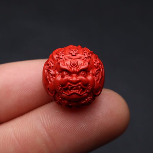 天然正品朱砂红砂大黑天顶腰珠隔珠背云金刚星月菩提手串文玩配件