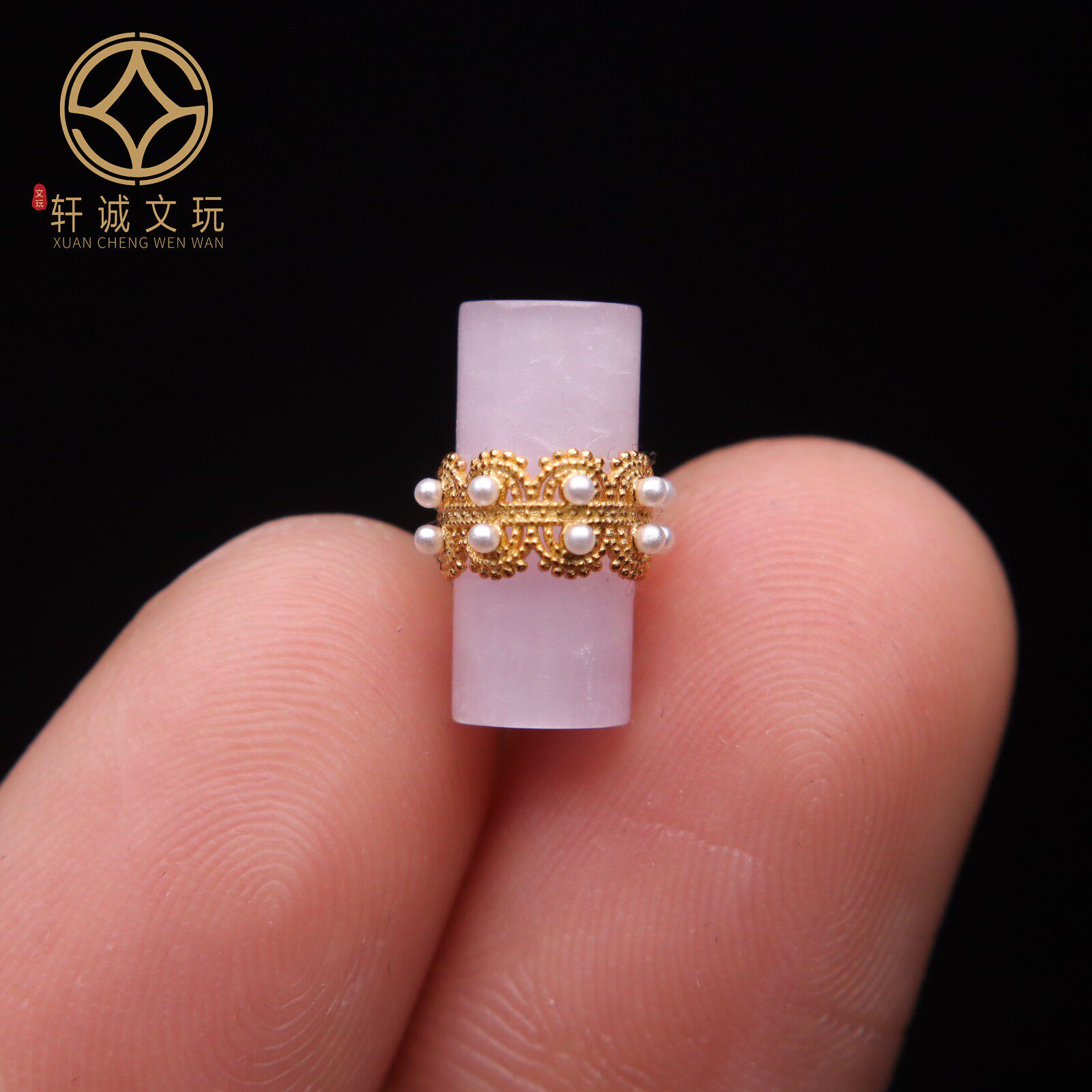 原创S925银镀金天然玛瑙桶珠镶嵌手串手链配珠文玩DIY配饰件饰品