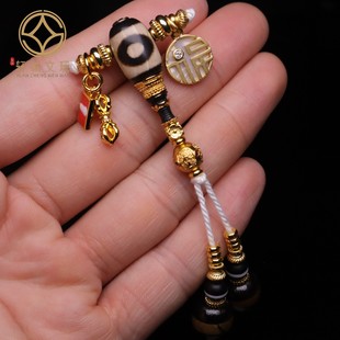 天然红玛瑙天珠古法金三通套装组合佛头金刚108长串配饰配珠配件