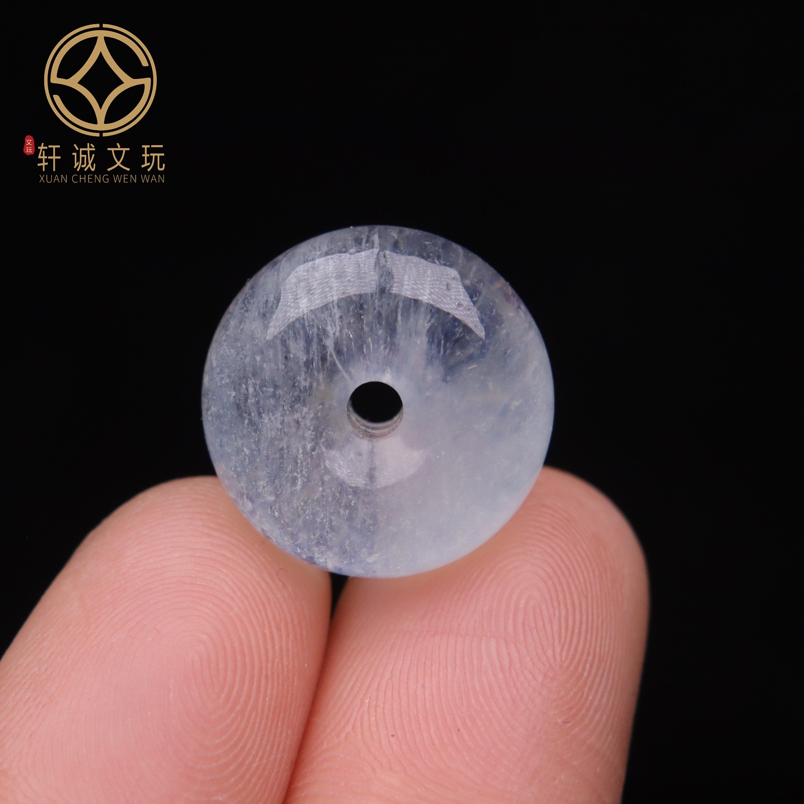 天然海蓝宝面包圈隔片吊坠挂件长串配饰散珠diy手串手链配珠配件