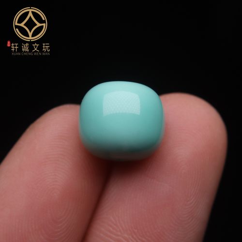 优化高瓷绿松石果绿白蓝老型桶珠蒙松散珠手串手持菩提108diy配饰