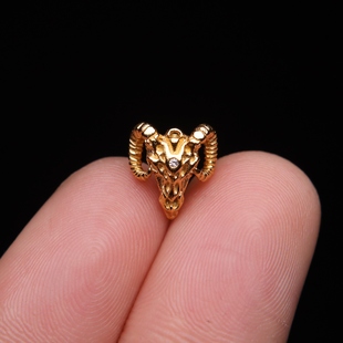 天然银镀金天然牛羊桶珠镶嵌手串手链配珠文玩DIY配件配饰饰品