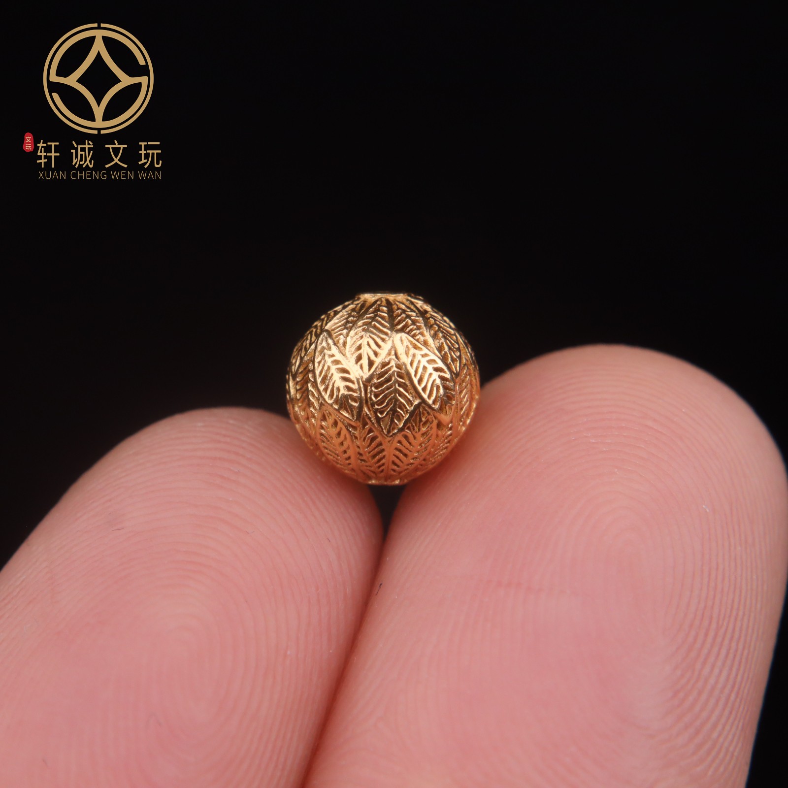 纯银925镂空凤羽绣球隔珠散珠diy手工串手链项链饰品材料配件配珠