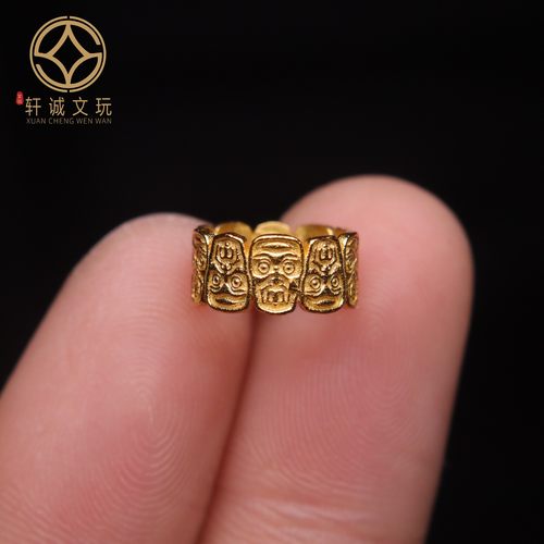 原创足银925银镀金财神扎基拉姆跑环隔片隔珠手串手链diy文玩配饰