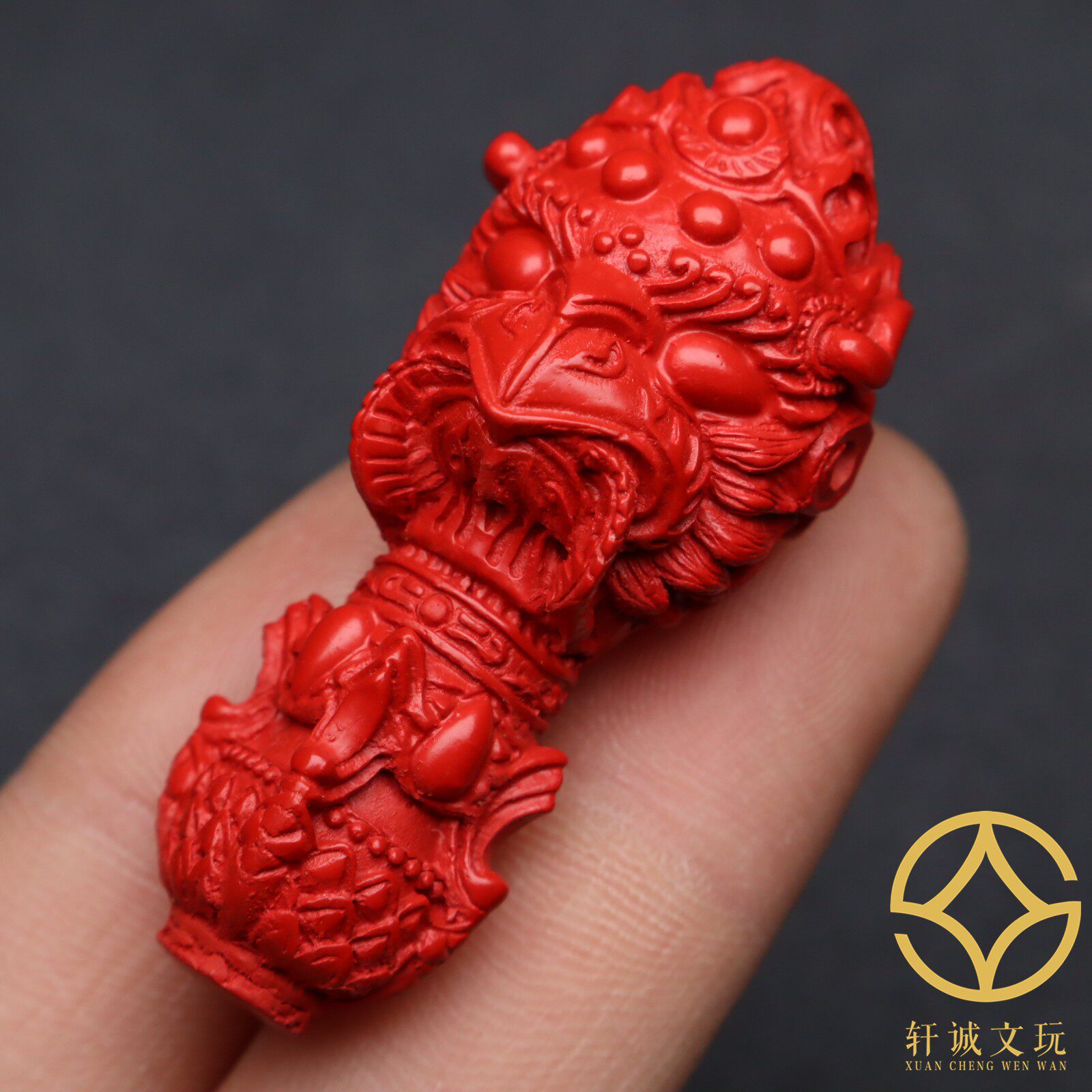 原矿天然朱砂金翅大鹏鸟鲲鹏帝王砂三通佛头散珠手链手串配饰配件