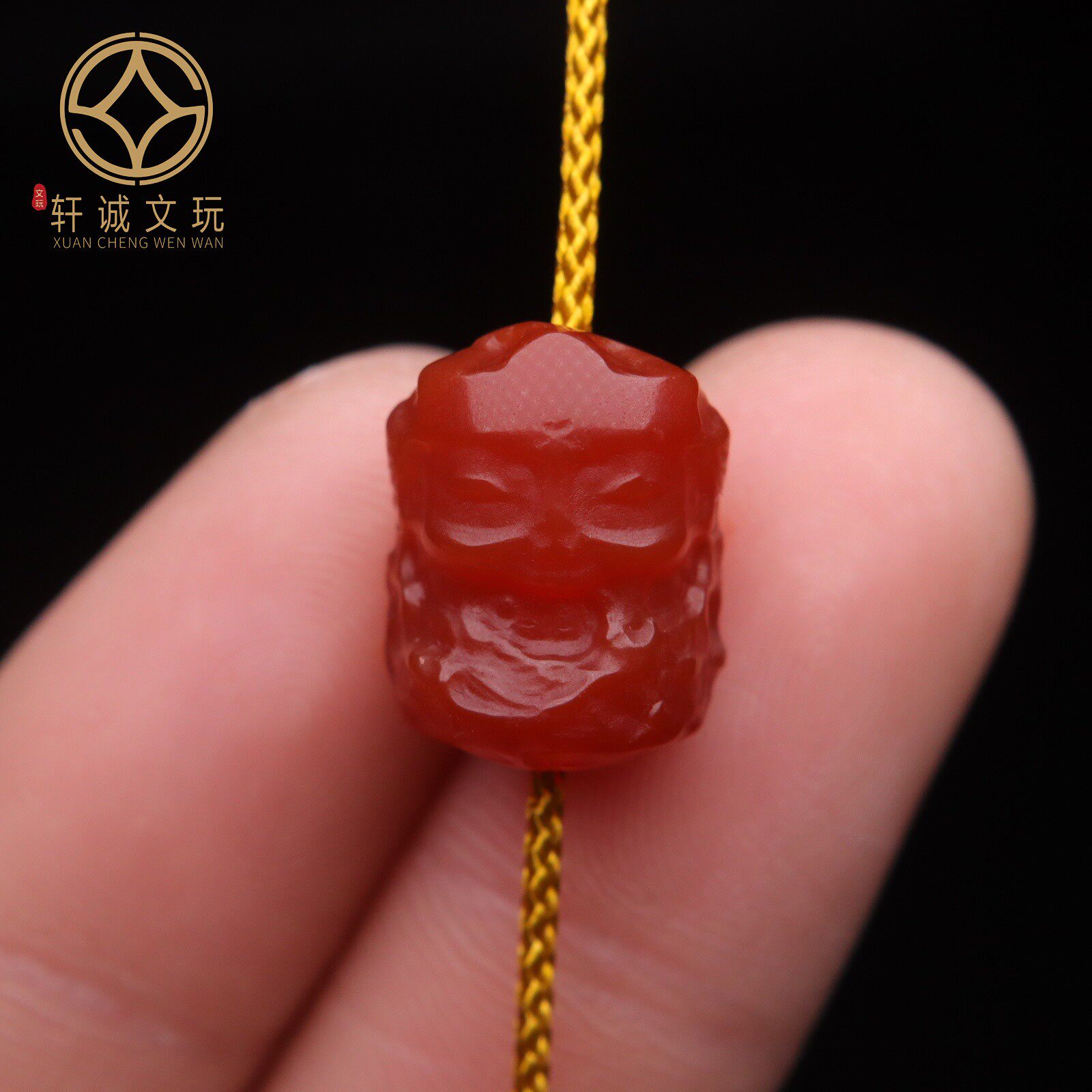 天然南红玛瑙绿度母吊坠牌子雕刻件散珠DIY新品配饰配件手串饰品