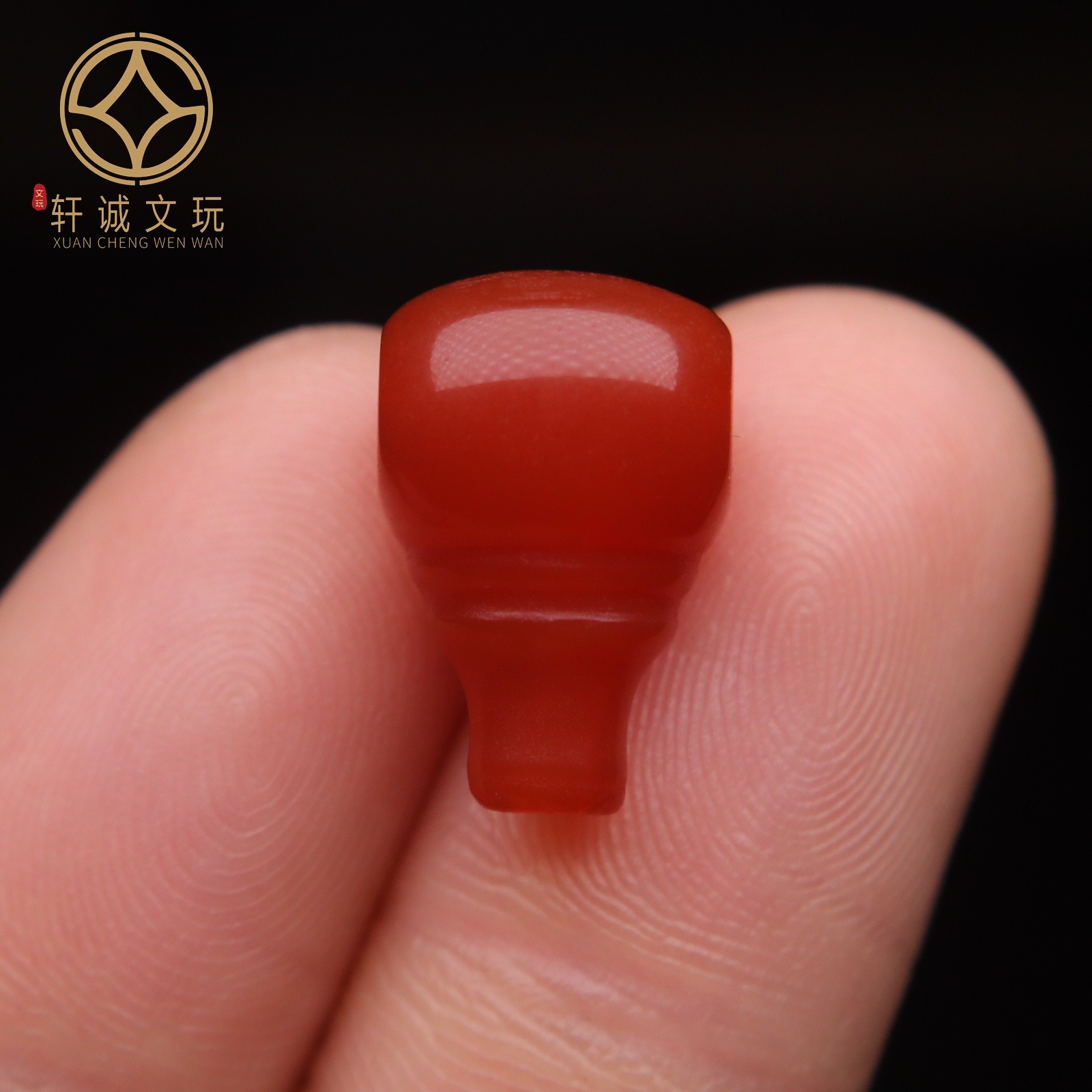 保真凉山满肉满色南红玛瑙光面奶嘴三通佛头散珠DIY配饰配珠饰品