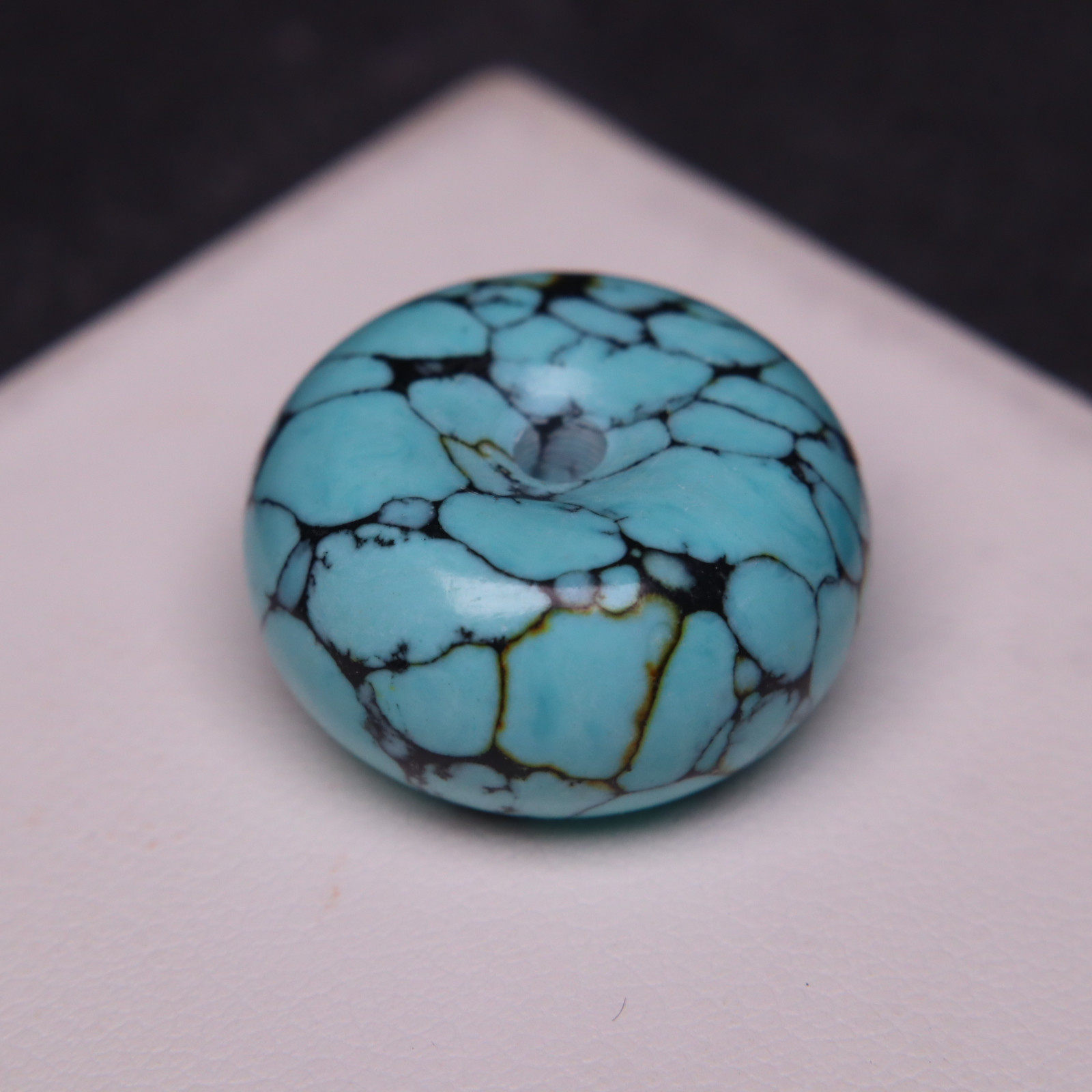 优化高瓷绿松石文玩圆珠三通佛头蒙松回纹珠金刚新月网花平安扣