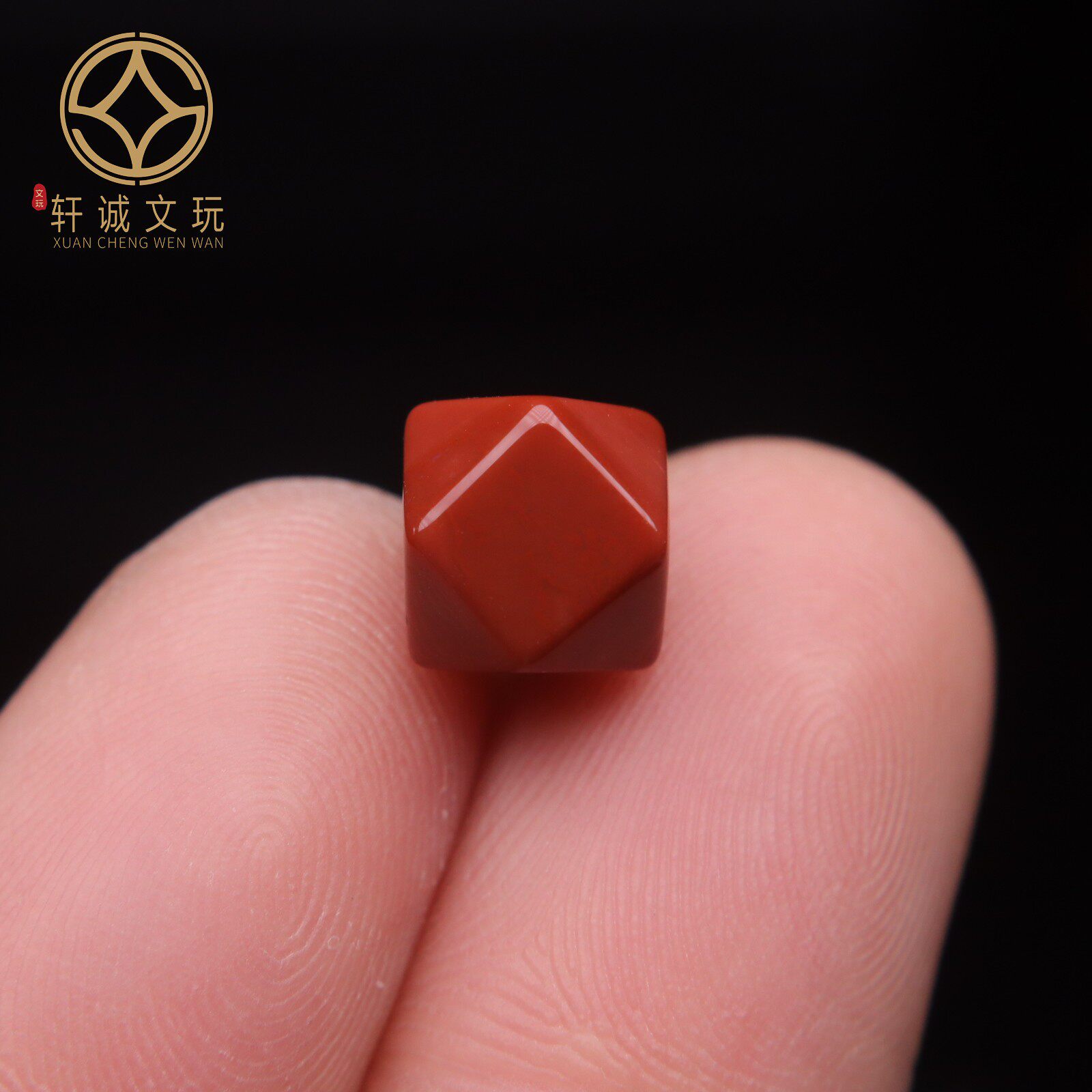 保真凉山满肉满色南红八棱切面刻面玛瑙鼓珠桶珠散珠DIY配饰配珠