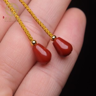 保真凉山满肉满色南红玛瑙隔珠散珠DIY配饰新品 配件水滴弟子珠