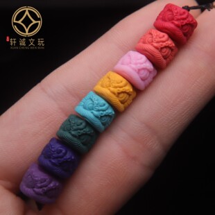 雪巴琉璃高瓷玉化料醒狮老型桶珠散珠菩提原矿配饰配件松石配珠