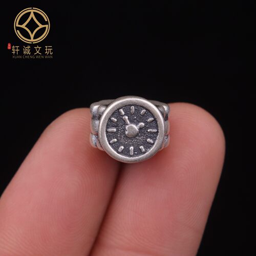 原创足银999手表随型桶珠顶腰珠隔珠手串散珠串珠编绳diy文玩配饰