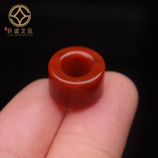 天然南红玛瑙6mm大孔光面桶珠鼓珠算盘珠散珠DIY手串手链配饰配珠