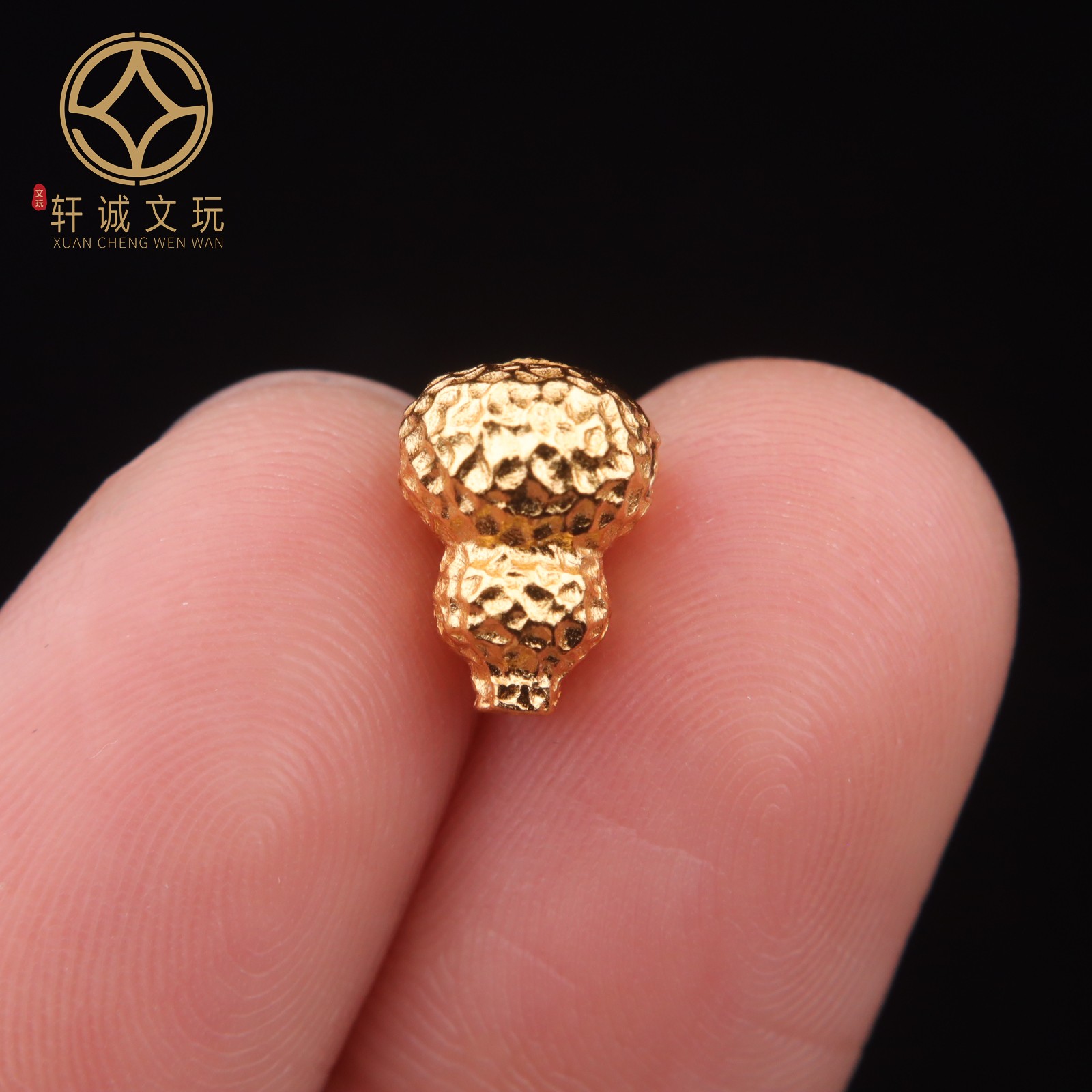 7.8MM葫芦三通925镀金佛头金刚星月菩提手串长串手持diy配饰配件