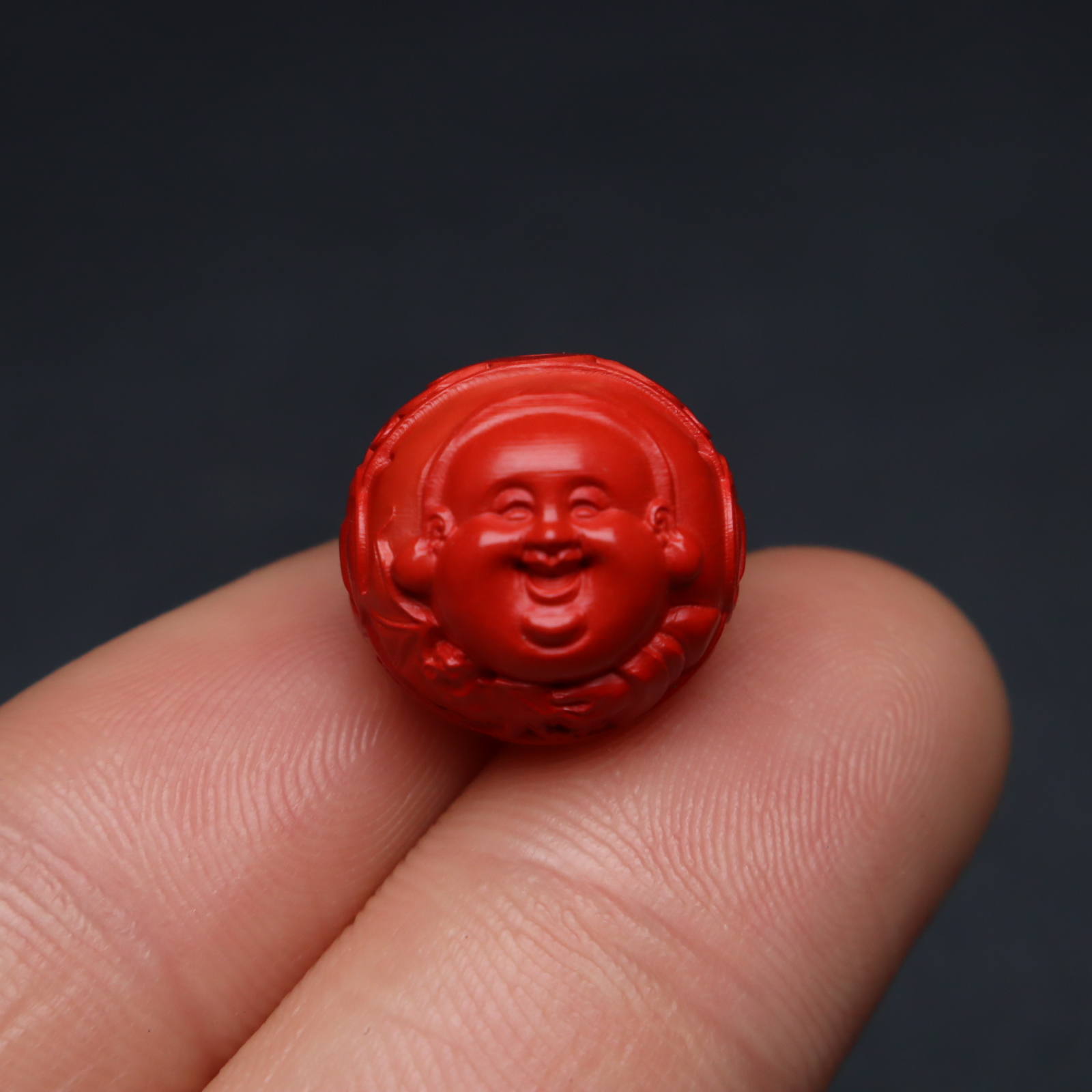 天然朱砂弥勒佛财神散珠小配件挂件吊坠饰品星月金刚菩提文玩配饰