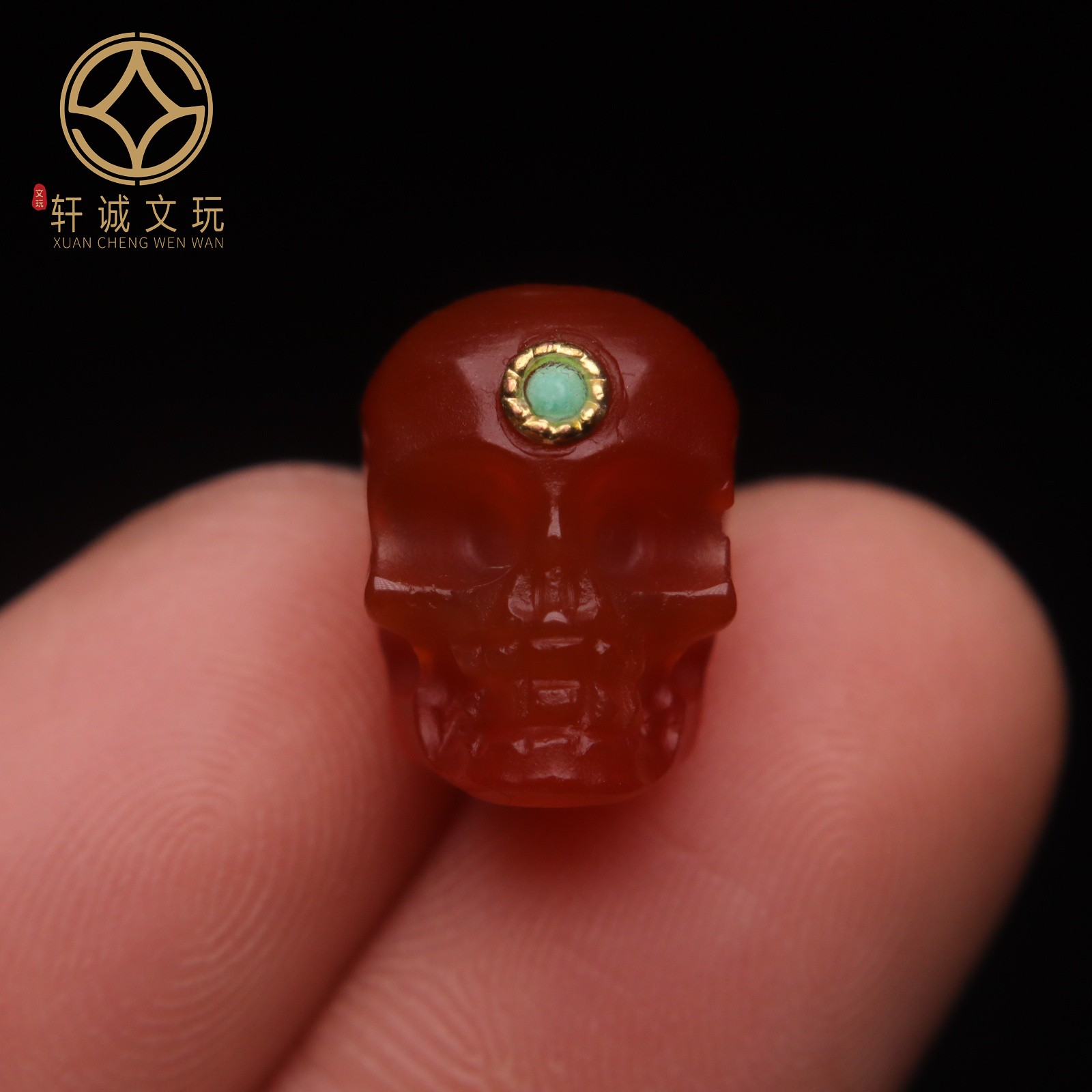 保真凉山满肉满色南红回纹玛瑙配珠散珠DIY配饰文玩新品配件饰品
