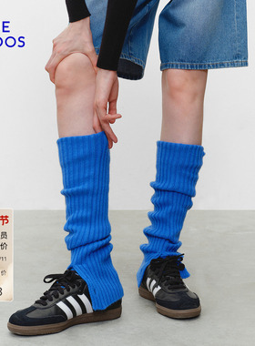 【孙千同款】BLUE ERDOS冬季新品100%绵羊毛复古精纺抽条袜套女
