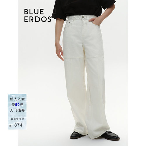 blueerdos宽松阔腿牛仔裤