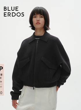 【100%绵羊毛】BLUE ERDOS通勤夹克外套B546D1003