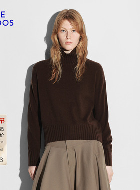 【100%山羊绒】BLUE ERDOS 秋冬新品复古百搭高领羊绒衫女