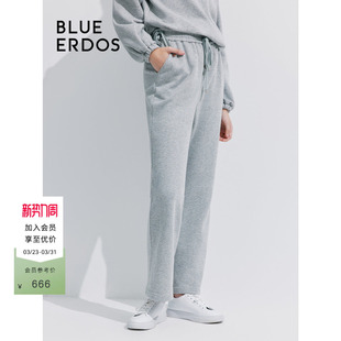 B245F4005 布通勤女裤 BLUE ERDOS宽松直筒运动风汗衫
