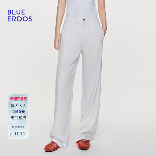 BLUE ERDOS2026夏季新品简约通勤垂坠感直筒阔腿西装裤B2265M118