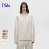 设计师系列 BLUE ERDOS冬季 新质感百搭羊毛羊绒高领针织衫 女