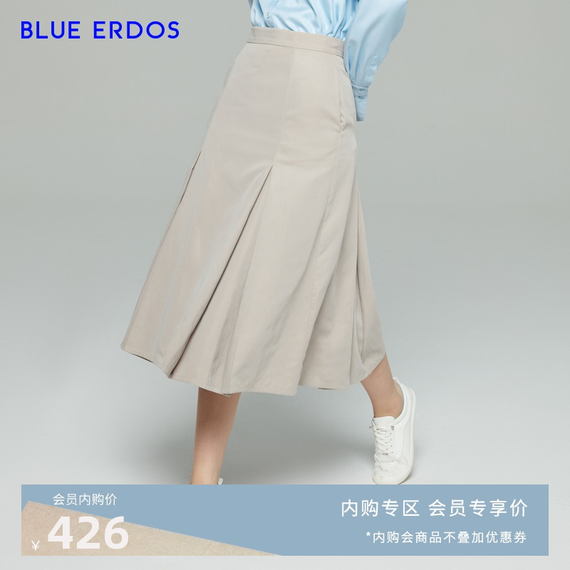 blueerdos女装21秋冬纯色百搭a字