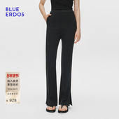 BLUE B255M1019 裤 ERDOS冬季 气质简约通勤脚口开叉微喇西装
