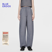 100%绵羊毛 BLUE ERDOS2026早春新品 休闲百搭垂坠感西裤 女裤