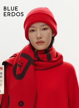 【100%山羊绒】BLUE ERDOS配饰圆顶针织帽B246R2003