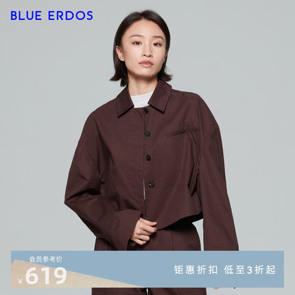 BLUE ERDOS女装 春夏舒适宽松气质小香风设计女外套短外套