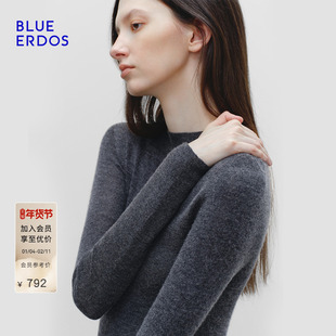 【孙千同款】BLUE ERDOS冬季新品羊毛羊绒半高领打底衫针织衫女