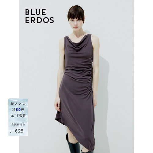 blueerdos莫代尔混纺连衣裙