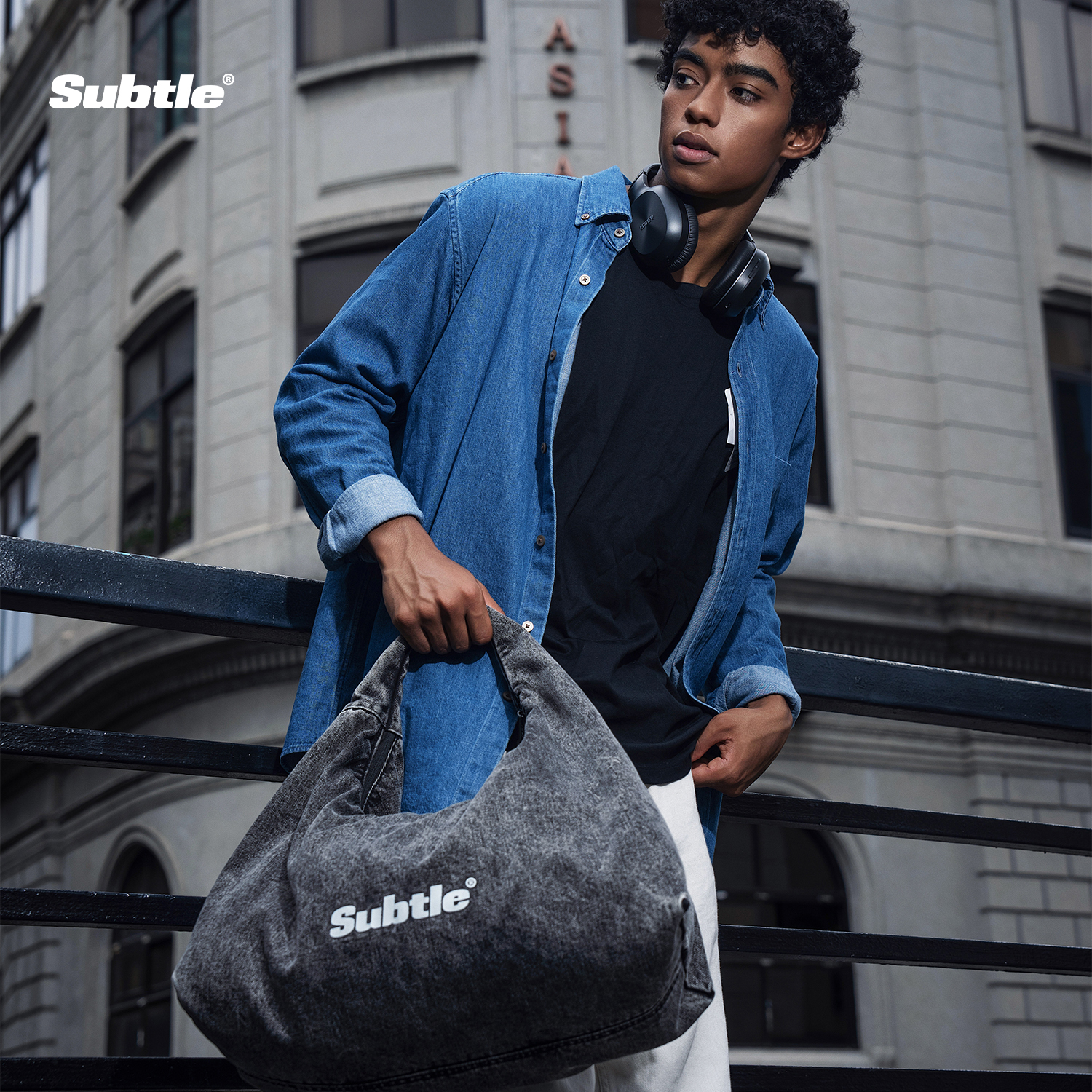 SUBTLE云朵包牛仔丹宁