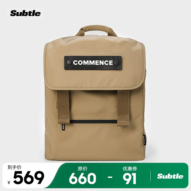 SUBTLE COMMENCE双肩包女户外大容量运动旅行背包男小众学生书包