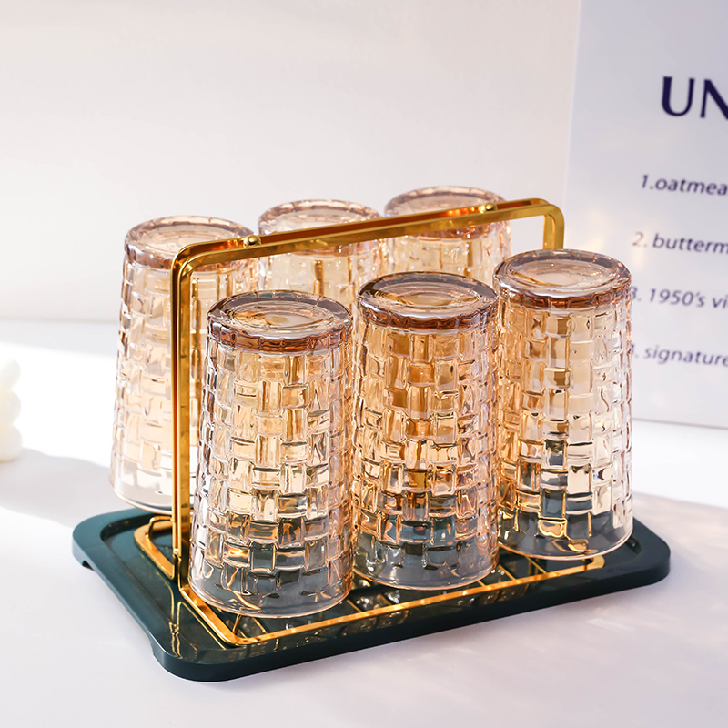 家用玻璃杯套装待客泡茶杯水杯