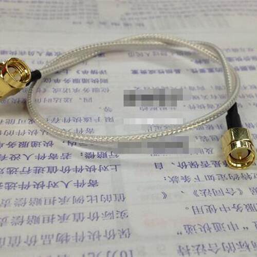 射频连接线 SMA-JJW 内螺纹内针一头弯一头直 转接线 测试线 20CM