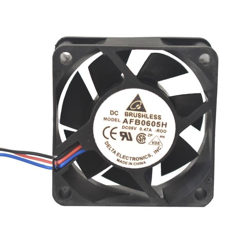 原装6CM 6025 AFB0605H 5V 0.47A USB散热风扇双滚珠轴承