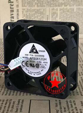 AFB0612GH 6CM/厘米 6025 12V 0.72A 4线PWM温控 大風量风扇