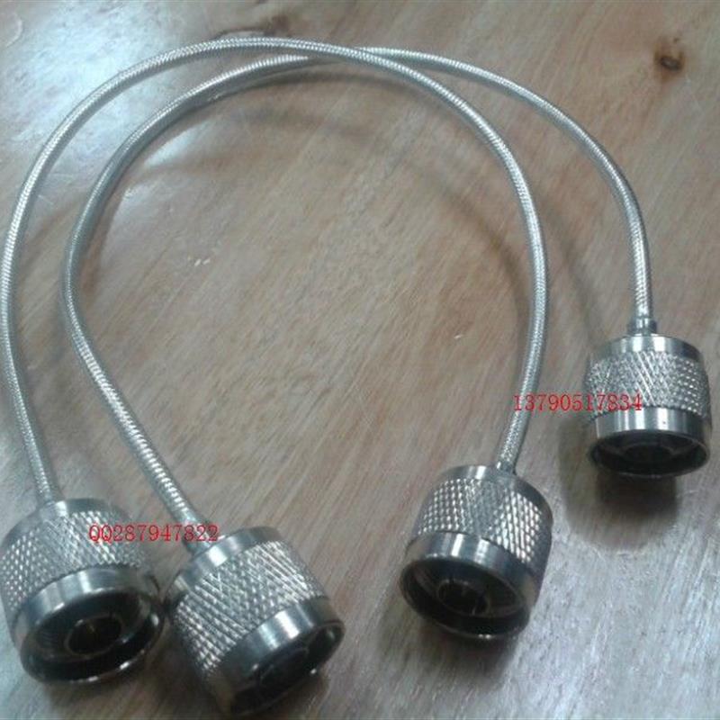 N/N-JJ半钢线/半柔线连接线 N公对N公半柔线30CM 高频同轴连接线