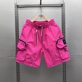 外穿中裤 多巴胺机能工装 子 潮牌休闲宽松直筒薄款 五分裤 短裤 男夏季