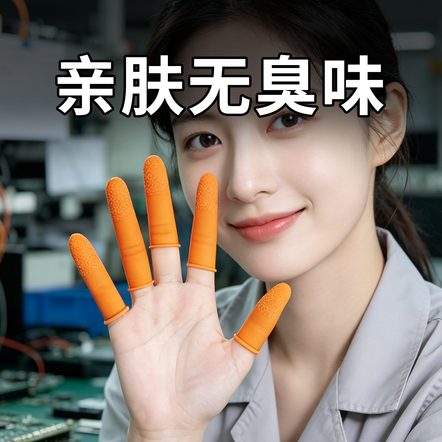 丁晴干活加厚乳胶手指套防滑耐磨图片