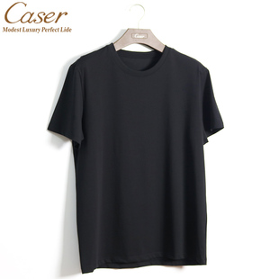 caser凯撒男士短袖T恤纯棉圆领中老年老头衫2025新款夏AM01-F537
